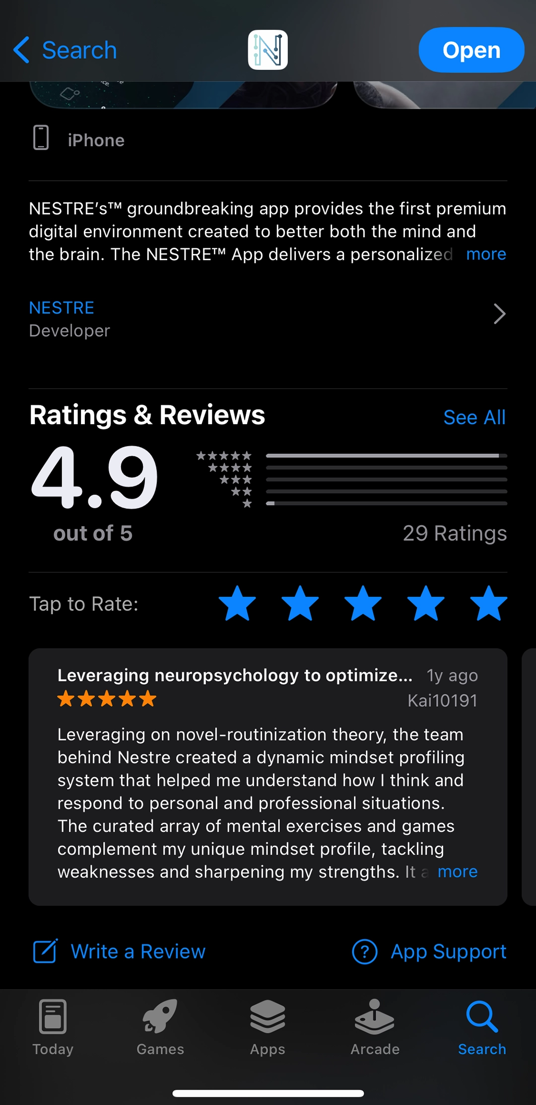 nestre app iphone review